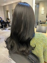 ジーナ セントラル銀座(Zina)&nbsp;大人かわいいコテ巻き＊透け感＊ショコラベージュ　ZinaCENTRAL