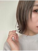 ２０代３０代４０代５０代小顔ミディアム外ハネボブアッシュ