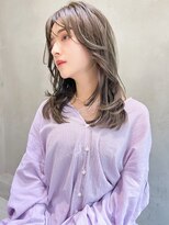 ロイジー(roijir) 表参道roijir 大人顔周りレイヤー ×アッシュグレージュ