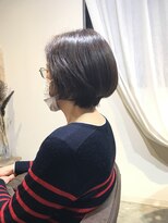 ワ ヘアー(wa-hair)&nbsp;小顔補正立体カット×ダークアッシュ×髪質改善うるツヤショート