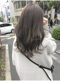 ハイライトベージュ_オルチャンヘア_ダークグレージュ