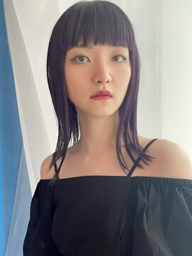 イトシテ ダークバイオレットカラー×シルクストレート【本多身和子】