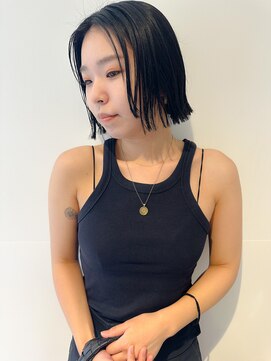 サロウィン 名古屋(SALOWIN) 暗髪カラー×ぱつっとボブ◎