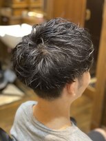 ヒロギンザバーバーショップ 神楽坂店(HIRO GINZA BARBER SHOP)&nbsp;ダウンバングニュアンスパーマ