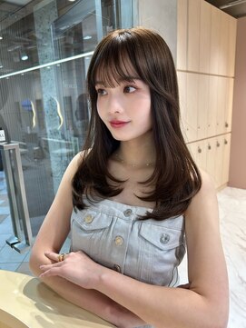 グロー 大宮(GLROW) 韓国 ふわっと レイヤーカット 顔周り ココア haruhi