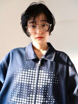 テトヘアー(teto hair) ミニボブ　ブルーブラック　抜け感カールヘア　姫カット
