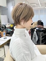 ショートボブ髪型30代40代50代前髪あり前髪なし面長丸顔【荒牧】
