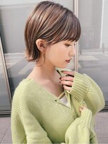 サンド 銀座(sand) ☆◯20代30代　少しだけ外ハネができるショートボブ