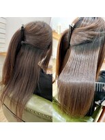 グリーンルームセカンド 結城店(GREEN ROOM. 2nd)&nbsp;シフォンベージュ/髪質改善/縮毛矯正/結城/小山/アイスラテ