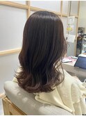 ゆるふわセミロング/ココアグレージュ