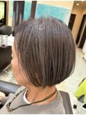 髪質改善ショート × 50代若返りヘア