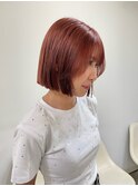 ◎ミニボブ縮毛矯正髪質改善ストレート顔まわりレイヤーカット