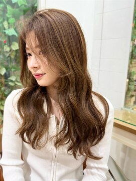 アルクバイネオリーブ 荻窪店(arc by neolive) 韓国風巻き髪とブラウンベージュ