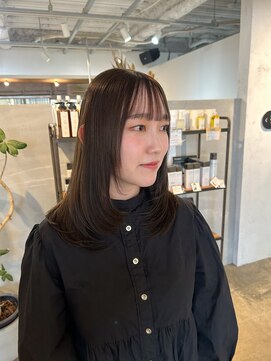 シー(SHE.osu) 【SHE.】レイヤーカット/ショコラ/ブラウン/ブリーチなしカラー