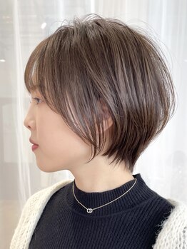 エルヘアメゾン(el. hair maison)の写真/巧みなカット技術で小顔魅せが叶う◇スタイリングもしやすく、毎日きれいなシルエットのショートヘアをKEEP