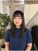 大人可愛い巻き髪スタイル/2wayシースルーバング/髪質改善カラー
