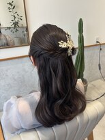 レンジヘアー(lange hair)&nbsp;ハーフアップ
