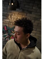 フォーコーナーズカットショップスリーセント 栄(FourCornersCutShop 3/cent)&nbsp;スパイキーアフロ