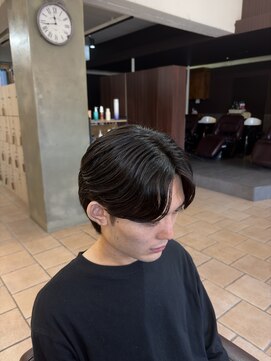 ネオリーブクレア 綱島店(Neolive Krea) センターパート×毛流れパーマ