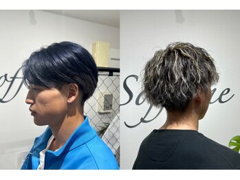 ソッフィオーネ(Soffione)の写真/【人気のメンズパーマ◎】再現性抜群の旬顔に☆自宅でも簡単にセットできるのでON・OFFどちらもキマる!