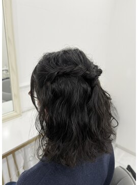 ヘアー ラウンジ シエル(Hair Lounge le Ciel) 【自然体カット】ナチュラルウェーブミディ