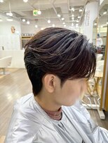 オーシャントーキョー 大阪(OCEAN TOKYO) ワックスなしツーブロックメンズセンターパートニュアンスパーマ