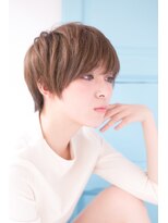 ヘアーアンドファッションシオミエイチ (hair＆fashion shiomi H)&nbsp;ショート×ベージュブラウンカラー