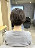 首が綺麗に見える丸みショート