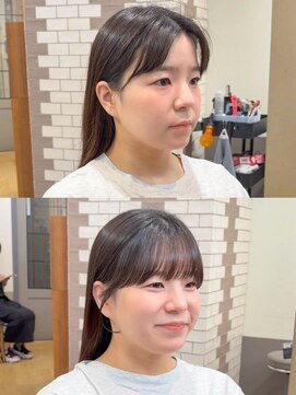 ピノ ヘアー(Pino hair) 縮毛矯正×顔周りカット