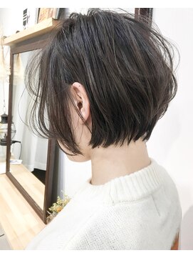 ヘアーアンドアトリエ マール(Hair&Atelier Marl) 【Marl】ダークグレージュの無造作ショートボブ♪