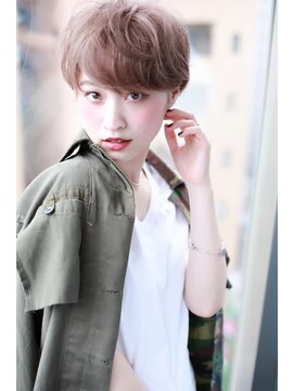 クラウドゼロ(Cloud zero) アッシュ小顔ショートカーキスタイル【Cloud zero】