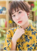 ★小顔が叶う!アシンメトリーマニッシュショート20代30代40代★6