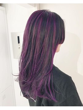 シェリ ヘアデザイン(CHERIE hair design) コントラストハイライトパープル☆