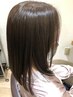 【髪質改善】　ストレート+カラー+カット+トリートメント¥19250