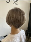 30代40代50代小顔ハンサムショートグレイ