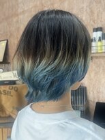 ヘアーインディーズ(HAIR...inD's) グレージュ×シアンブルー×ウルフ