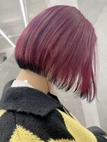 ジエクト カナウ(The Ect canow)&nbsp;カシスカラー/ボブカット/エンドカラーブラック/裾カラー