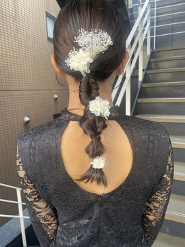 シオ ヘアー デザイン(Sio. hair design) 編みおろしヘアセット