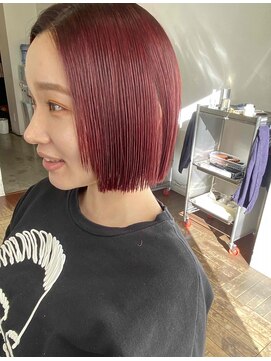 バローチェ 大阪 堀江(Barouche) 【Barouche/中島綾子】 こっくりカシスカラー ボブ 堀江