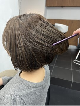 クラップス 上永谷(CLAPS) 《CLAPS上永谷》ブリーチなし/くすみbeige/ボブ