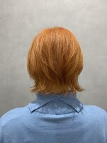 ビーズ アモール 尾張旭店(B's) 外ハネ×オレンジカラー