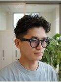 短髪パーマ