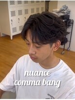 ビカム 名駅(become)&nbsp;フェザーパーマ×センターパート黒髪/名古屋/名駅