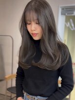 ウェイズトウキョウ 新宿店(Ways TOKYO)&nbsp;レイヤーカット　オリーブグレージュ　前髪カット