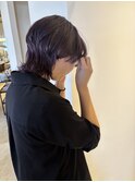 【ERI】黒髪卒業！？ウルフカット×ブリーチパープルシルバー！