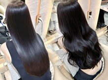 断トツの人気No1メニュ-オイルで染める髪質改善効果◎[イノアカラー]韓国ヘアに必須な艶髪が叶う！