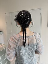 ネウィ 広島(newi)&nbsp;個性派お呼ばれヘアセット/編み下ろし/カチモリ/ヘアアレンジ