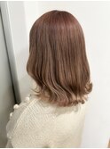 やわらかミルクティーベージュボブ