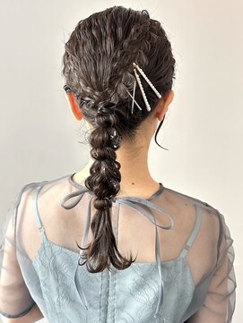 カシェル(cashel) 編みおろし/お呼ばれヘアセット