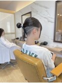 ツーブロック×ライン＊